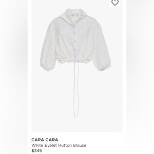 Cara Cara White Eyelet Blouse
